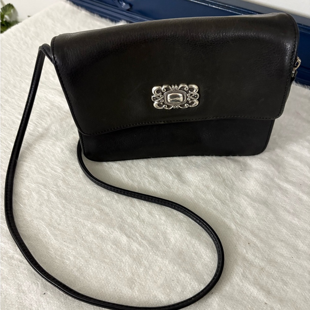 Fossil Elegant Black crossbody Leather Bag